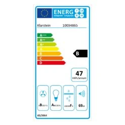 Hektor Eco Dunstabzugshaube Lüfterbaustein 52 Cm 566 M³/h Touch Glas -Haushaltsgeräte 10034865 energy label