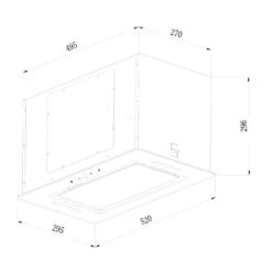 Hektor Eco Dunstabzugshaube Lüfterbaustein 52 Cm 566 M³/h Touch Glas -Haushaltsgeräte 10034865 yy 0007 logo Klarstein Hektor Eco Luefterbaustein weiss