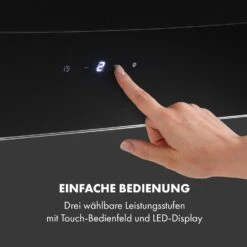 Antonia Dunstabzugshaube Kopffrei 90cm 350m³/h Touch-Bedienfeld Glas -Haushaltsgeräte 10034868 de 0006 logo
