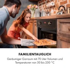 Elizabeth Einbaubackofen Retro 2200 Watt 70l Messingoptik Display -Haushaltsgeräte 10034880 de 0003 logo