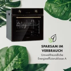 Elizabeth Einbaubackofen Retro 2200 Watt 70l Messingoptik Display -Haushaltsgeräte 10034880 de 0007 logo