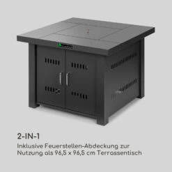 Sorrento Gasheizgerät 13kW Elektr Zündung Terrassentisch: 96,5x96,5 Cm -Haushaltsgeräte 10034882 de 0004 logo