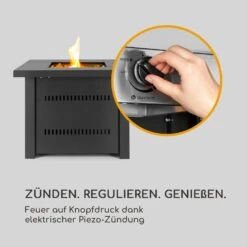 Sorrento Gasheizgerät 13kW Elektr Zündung Terrassentisch: 96,5x96,5 Cm -Haushaltsgeräte 10034882 de 0005 logo