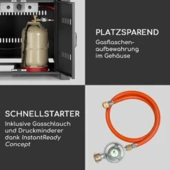 Sorrento Gasheizgerät 13kW Elektr Zündung Terrassentisch: 96,5x96,5 Cm -Haushaltsgeräte 10034882 de 0008 logo