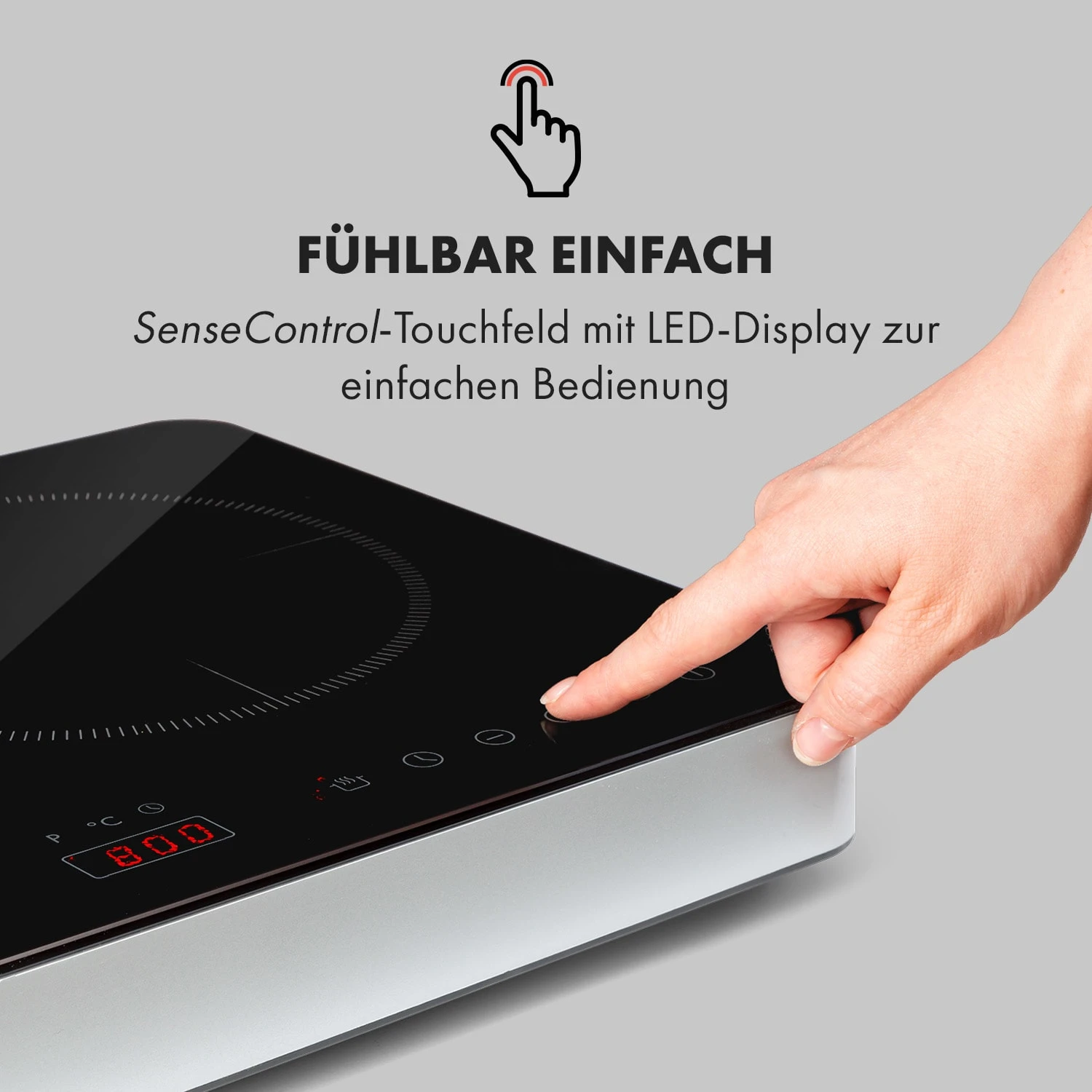 Cookio Kochfeld Induktion Freistehend 3500 W Bis 240 °C Glaskeramik 3 Cookio Kochfeld Induktion Freistehend 3500 W Bis 240 °C Glaskeramik – Bild 3