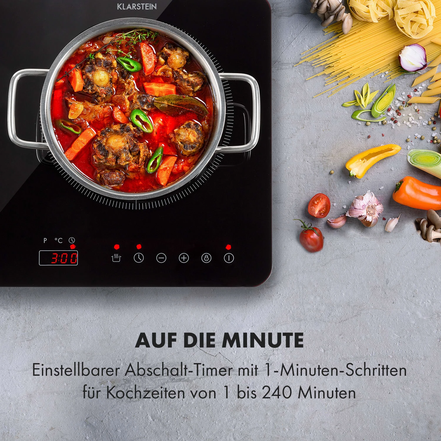 Cookio Kochfeld Induktion Freistehend 3500 W Bis 240 °C Glaskeramik 7 Cookio Kochfeld Induktion Freistehend 3500 W Bis 240 °C Glaskeramik – Bild 7