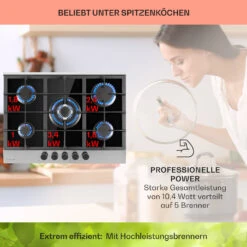 Alchemist 5 Zonen Gaskochfeld Aluminium-Brenner Glaskeramik Schwarz 11 Alchemist 5 Zonen Gaskochfeld Aluminium-Brenner Glaskeramik Schwarz -Haushaltsgeräte 10034970 de 0003 usp