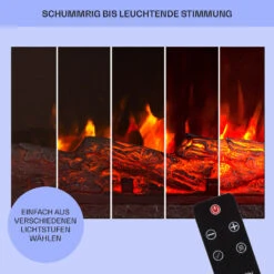 Etna Elektrokamin 1800W Wochentimer Fernbedienung LED -Haushaltsgeräte 10035043 de 0008 usp