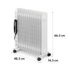 Thermaxx Heatstream Ölradiator 2500W 5-35 °C 24h-Timer -Haushaltsgeräte 10035055 yy 0010 logo Klarstein Thermaxx Heatstream Oelradiator Weiss