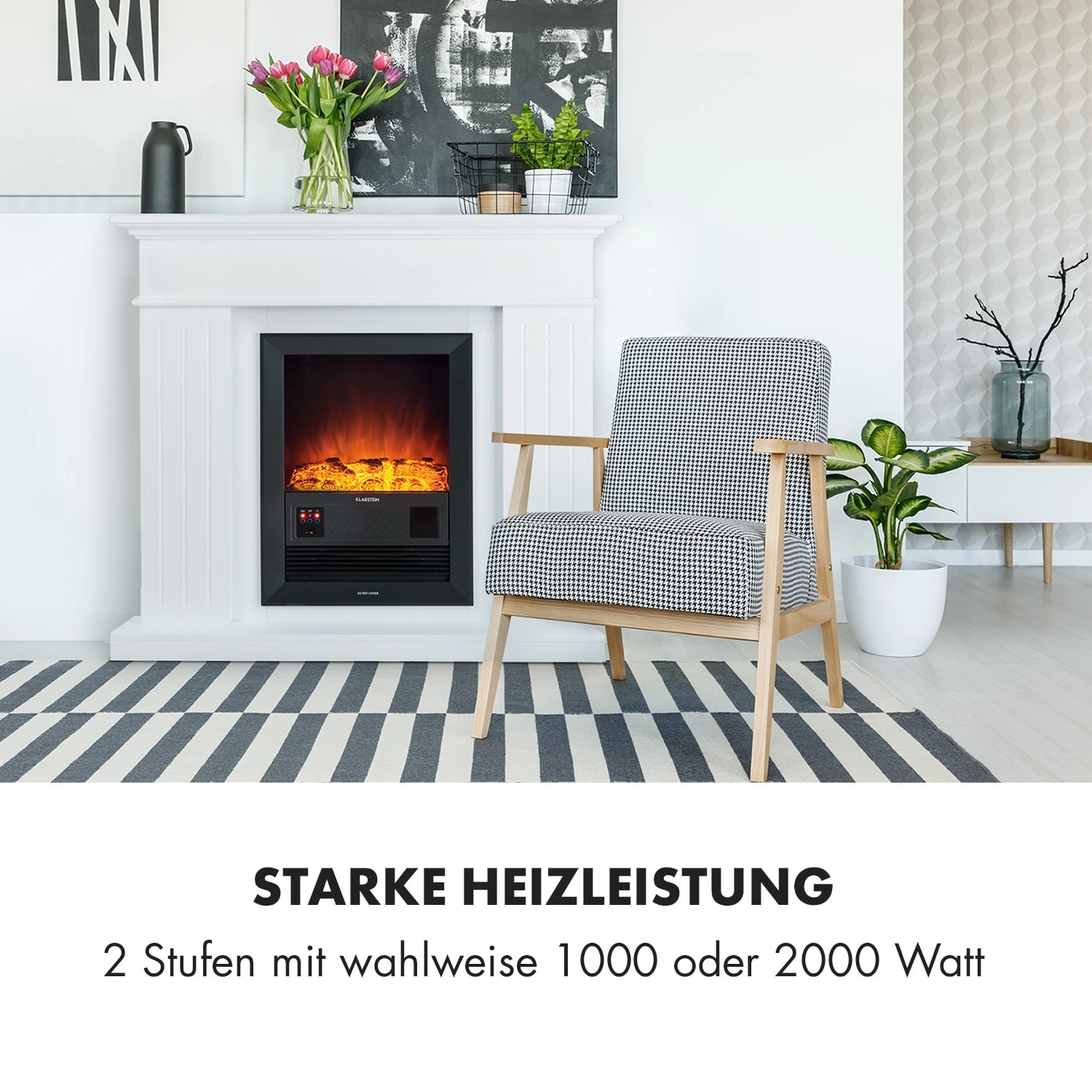 Kamini FXL Elektrischer Kamin Kamineinsatz 1000/2000W 2W LED 2 Kamini FXL Elektrischer Kamin Kamineinsatz 1000/2000W 2W LED – Bild 2