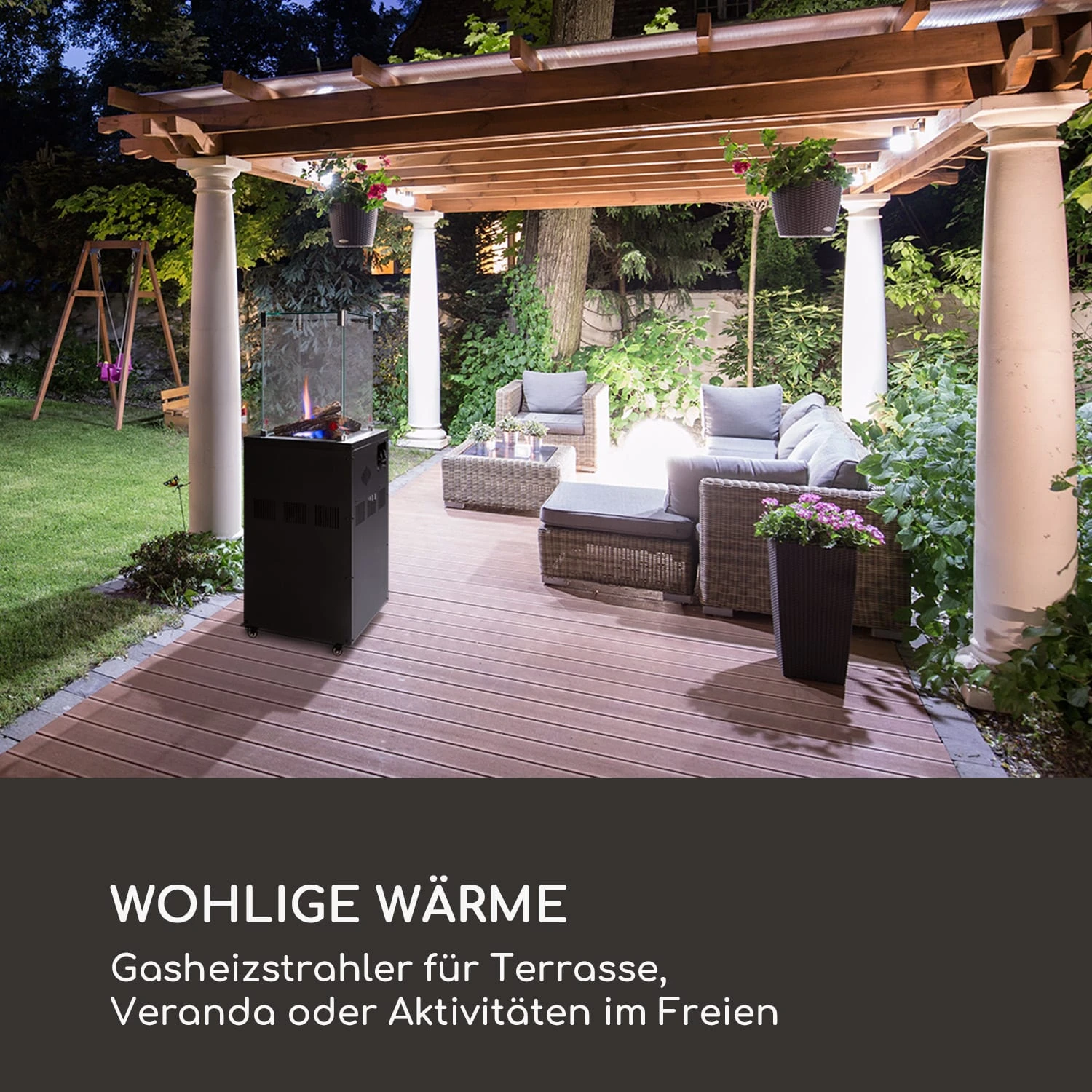 Flagranti Crystal View Gasheizstrahler 8kW Edelstahl 2 Flagranti Crystal View Gasheizstrahler 8kW Edelstahl – Bild 2