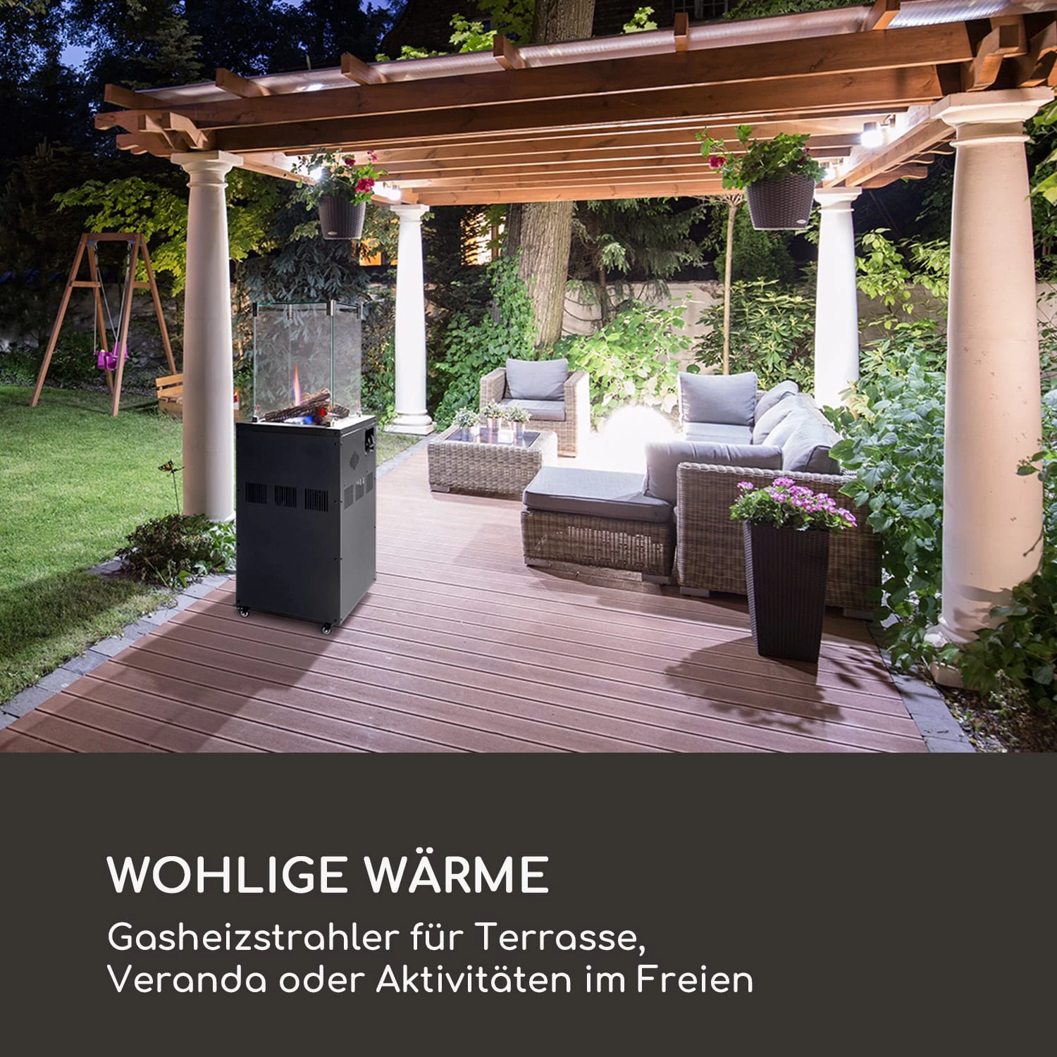 Flagranti Crystal View Gasheizstrahler 8kW Edelstahl 2 Flagranti Crystal View Gasheizstrahler 8kW Edelstahl – Bild 2