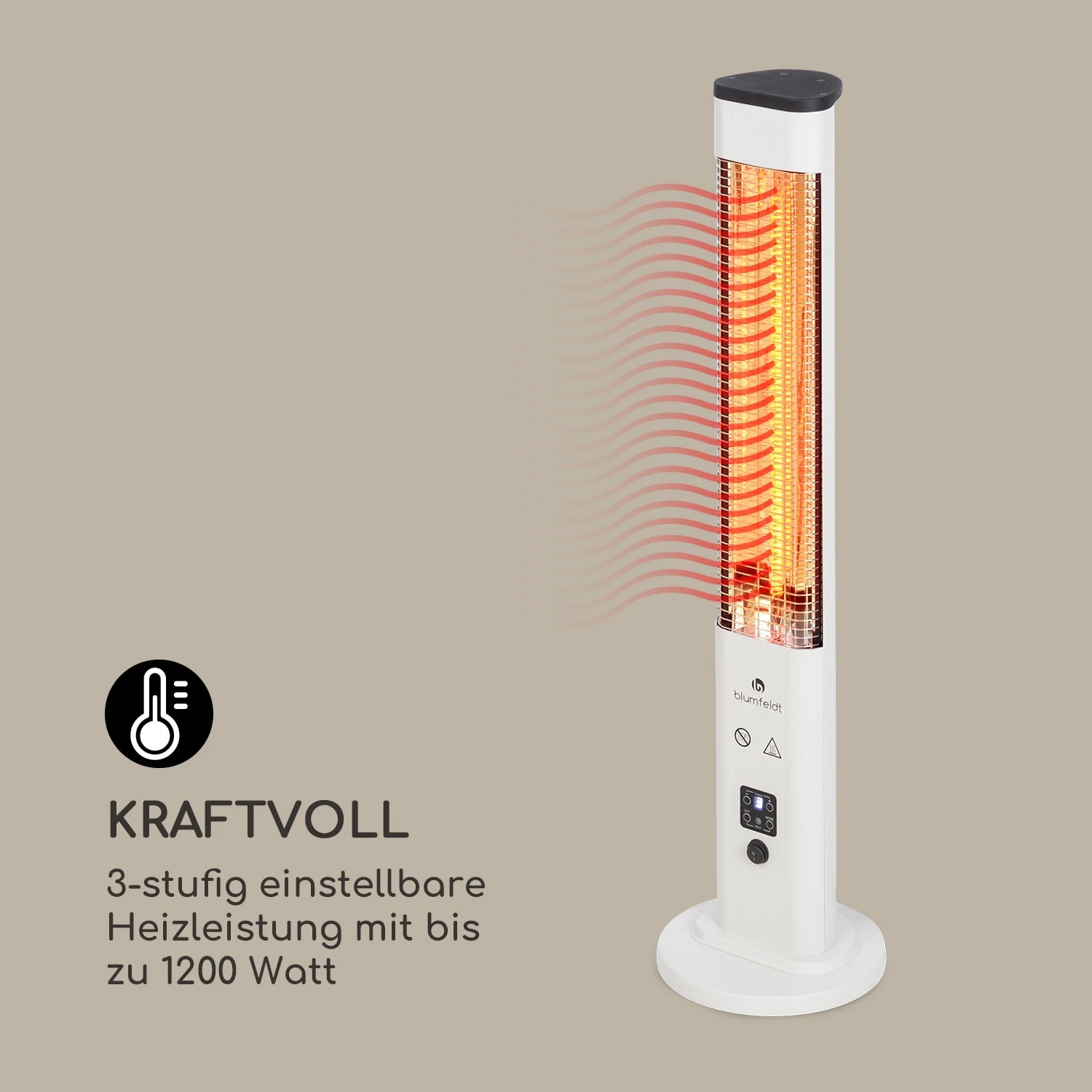 Heat Guru Plus Outdoor Heizstrahler 1200W 3 Heizstufen Fernbedienung 7 Heat Guru Plus Outdoor Heizstrahler 1200W 3 Heizstufen Fernbedienung – Bild 7