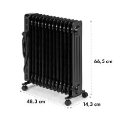 Thermaxx Heatstream Ölradiator 2500W 5-35 °C, 24h-Timer -Haushaltsgeräte 10035109 yy 0010 logo Klarstein Thermaxx Heatstream Oelradiator Schwarz