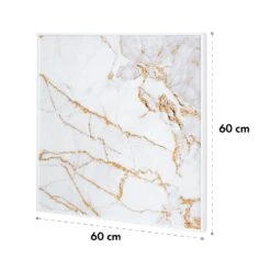 Wonderwall Air Art Smart Infrarotheizung 60x60cm 350W Wandinstallation App-Steuerung Marmor I -Haushaltsgeräte 10035115 yy 0009 logo Klarstein WonderwallAirArt Smart 350W60x60 Mrbl