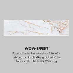 Wonderwall Air Art Smart Infrarotheizung 60x60cm 350W Wandinstallation App-Steuerung Marmor II -Haushaltsgeräte 10035118 de 0005 logo