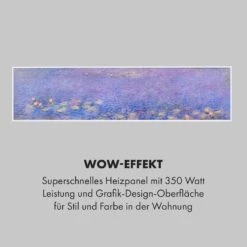 Wonderwall Air Art Smart Infrarotheizung 120x30cm 350W Wandinstallation App-Steuerung Seerosen -Haushaltsgeräte 10035119 de 0005 logo