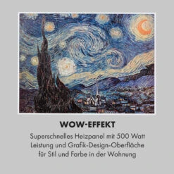 Wonderwall Air Art Smart Infrarotheizung 80x60cm 500W Wandmontage Sternennacht -Haushaltsgeräte 10035124 de 0005 logo
