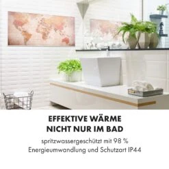 Wonderwall Air Art Smart Infrarotheizung 120x60cm 700W Wandinstallation App-Steuerung Weltkarte -Haushaltsgeräte 10035128 de 0006 logo
