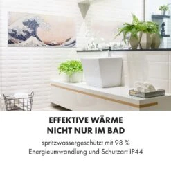 Wonderwall Air Art Smart Infrarotheizung 120x60cm 700W Wandinstallation App-Steuerung Wellen -Haushaltsgeräte 10035130 de 0006 logo