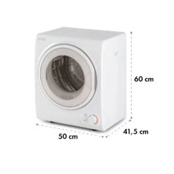 Jet Set 2500 Wäschetrockner Ablufttrockner 850W EEK C 2,5kg 50cm -Haushaltsgeräte 10035137 yy 0008 logo Klarstein Dryer Jet set 2500 2 5Kg White