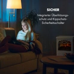 Leoben Elektrischer Kamin 900 / 1800 W Thermostat PanoramaView -Haushaltsgeräte 10035148 de 0006 logo