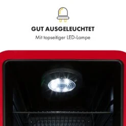 PopLife Getränkekühler Kühlschrank 70 Liter 0-10 °C Retro-Design LED -Haushaltsgeräte 10035177 de 0005 logo