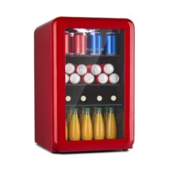 PopLife Getränkekühler Kühlschrank 70 Liter 0-10 °C Retro-Design LED