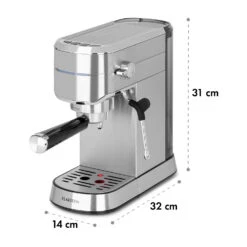 Futura Espressomaker 20 Bar 1450 Watt 20 Bar Wassertank: 1,25 Liter Rostfreier Edelstahl -Haushaltsgeräte 10035183 yy 0010 logo