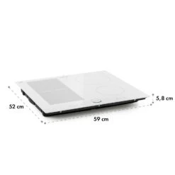 Delicatessa 60 Hybrid Einbaukochfeld Induktion 4 Zonen 7000W -Haushaltsgeräte 10035198 yy 0011 logo Klarstein Delicatessa 60 Hybrid Kochfeld weiss