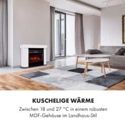Aargau Smart Elektrischer Kamin 1000/2000W LED 18-27 °C Wochentimer -Haushaltsgeräte 10035204 de 0007 logo