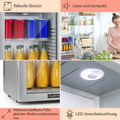 Brooklyn 24 Mini-Kühlschrank Glastür LED Ablage 11 Brooklyn 24 Mini-Kühlschrank Glastür LED Ablage -Haushaltsgeräte 10035224 DE 0005 usp