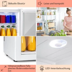 Brooklyn 32 Mini-Kühlschrank Glastür LED Ablage -Haushaltsgeräte 10035225 DE 0005 usp