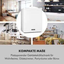 Klarstein Happy Hour Minibar 40L 5-15°C 23 DB LED-Licht -Haushaltsgeräte 10035245 de 0003 logo