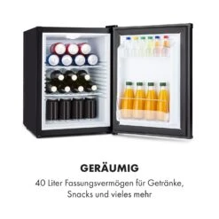 Klarstein Happy Hour Minibar 40L 5-15°C 23 DB LED-Licht -Haushaltsgeräte 10035247 de 0004 logo