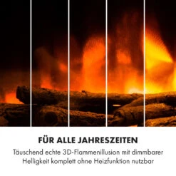 Heat 'n Beat Elektrischer Kamin 900/1800W LED Bluetooth-Speaker Flammenillusion -Haushaltsgeräte 10035262 de 0007 logo