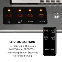 Heat 'n Beat Elektrischer Kamin 900/1800W LED Bluetooth-Speaker Flammenillusion -Haushaltsgeräte 10035262 de 0008 logo
