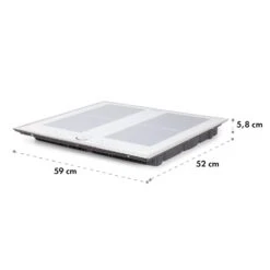 Delicatessa 60 Prime Induktionskochfeld 4 Zonen 7000W Timer -Haushaltsgeräte 10035267 yy 0011 logo Klarstein Delicatessa 60 Prime Kochfeld weiss