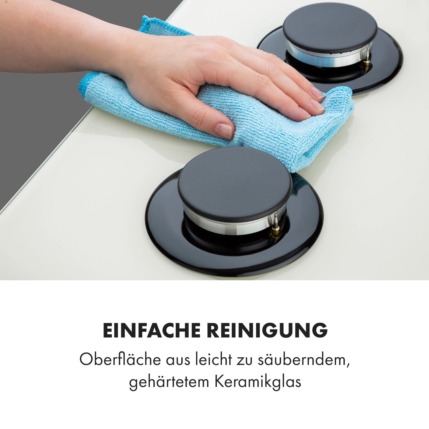 Victoria 4 Zonen Gaskochfeld 4-flammig Sabaf-Brenner Glaskeramik 9 Victoria 4 Zonen Gaskochfeld 4-flammig Sabaf-Brenner Glaskeramik – Bild 9