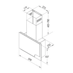 Amelia Dunstabzugshaube 123W 60x47x23,5cm LED-Licht Touch Glas -Haushaltsgeräte 10035282 yy 0007 logo Klarstein Amelia 60 Dunstabzugshaube weiss