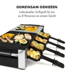 Bistecca Raclette 1200W Metall / Stein 8 Personen Kontroll-LED -Haushaltsgeräte 10035293 de 0005 logo