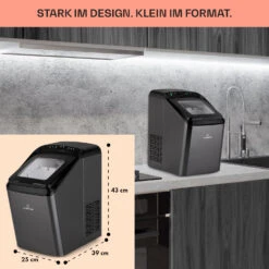 Partytime Eiswürfelmaschine Klareis 15kg/24h Edelstahl -Haushaltsgeräte 10035295 de 0006 usp