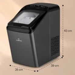 Partytime Eiswürfelmaschine Klareis 15kg/24h Edelstahl -Haushaltsgeräte 10035295 yy 0011 dimensions