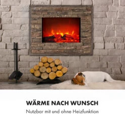 Alpbach Elektrischer Kamin 1800W 2 Heizstufen 65 Cm Stein-Optik -Haushaltsgeräte 10035314 de 0006 logo