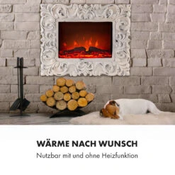 Alpbach Snow Elektrischer Kamin 1800W 2 Heizstufen 65 Cm Weißer Rahmen -Haushaltsgeräte 10035315 de 0006 logo