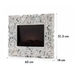 Alpbach Snow Elektrischer Kamin 1800W 2 Heizstufen 65 Cm Weißer Rahmen -Haushaltsgeräte 10035315 yy 0008 logo Klarstein Alpbach Snow Elektrischer Kamin weiss