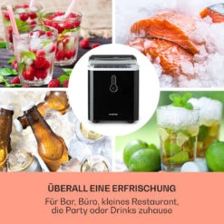 Chillout Eiswürfelmaschine Bulleteis 12kg/24h Wassertank: 1,5 L -Haushaltsgeräte 10035320 de 0003 usp