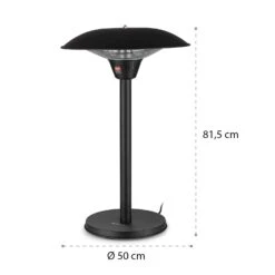 Loras Infrarot-Heizstrahler Carbon-Heizspiralen 2100W IP44 -Haushaltsgeräte 10035343 yy 0008 logo blumfeldt Loras Infrarot Heizstrahler schwarz