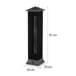 Heat Tower Infrarot-Heizstrahler 1500W Carbon-Heizelement IP55 -Haushaltsgeräte 10035348 yy 0007 logo blumfeldt Heat Tower Infrarot Heizstrahler schwarz