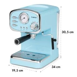 Espressionata Gusto Espressomaschine 1100W 15 Bar Druck -Haushaltsgeräte 10035377 yy 0009 logo Klarstein Espressionata Gusto Espressomaschine